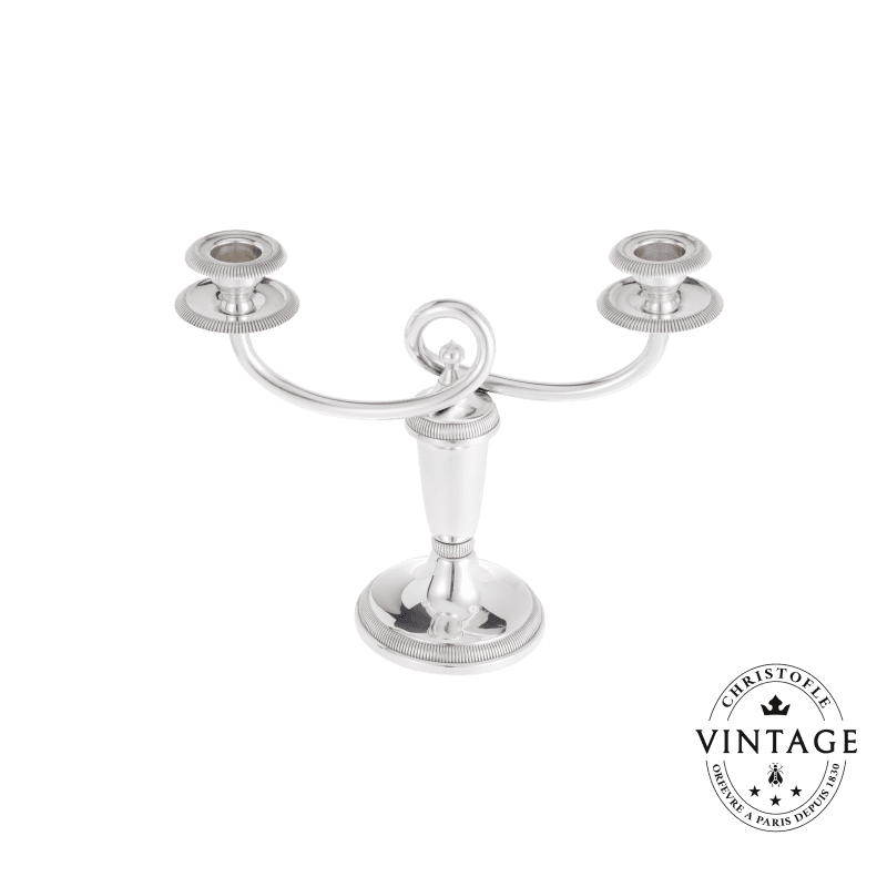 EDZARD Chandelier cerf en Aluminium nickelé, argenté, Hauteur 20 cm